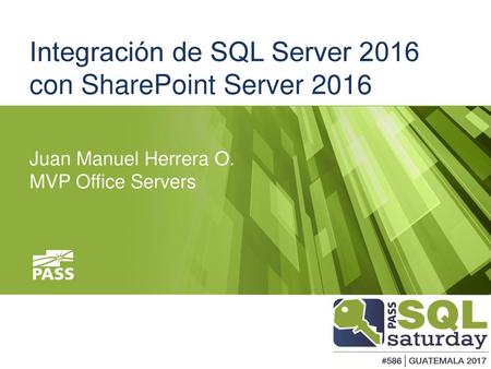Integración de SQL Server 2016 con SharePoint Server 2016
