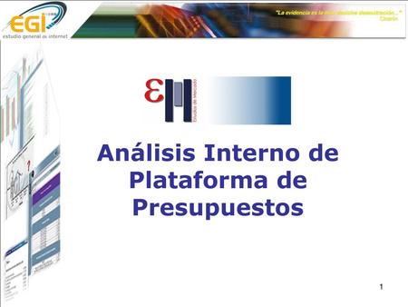 Análisis Interno de Plataforma de Presupuestos