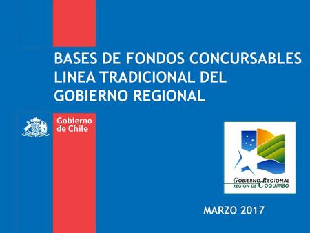 BASES DE FONDOS CONCURSABLES LINEA TRADICIONAL DEL GOBIERNO REGIONAL