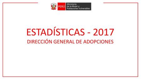 DIRECCIÓN GENERAL DE ADOPCIONES