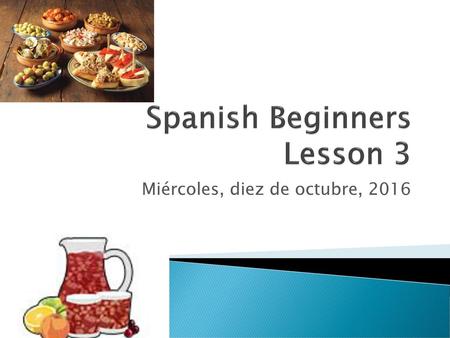 Spanish Beginners Lesson 3