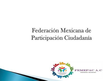 Federación Mexicana de Participación Ciudadanía