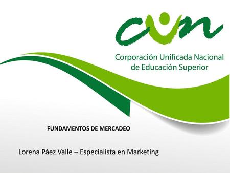 FUNDAMENTOS DE MERCADEO
