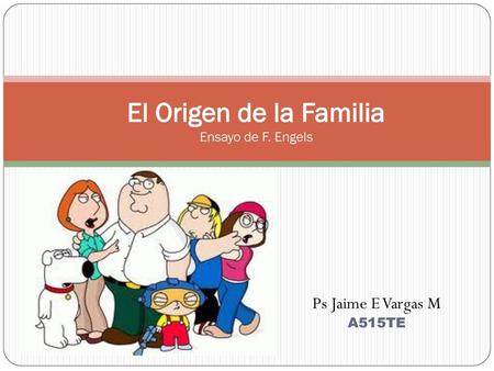 El Origen de la Familia Ensayo de F. Engels