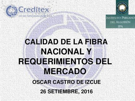 NACIONAL Y REQUERIMIENTOS DEL MERCADO