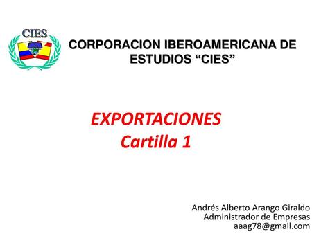 EXPORTACIONES Cartilla 1