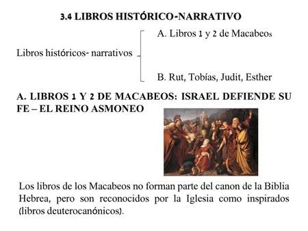 3.4 LIBROS HISTÓRICO-NARRATIVO