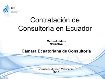 Contratación de Consultoría en Ecuador