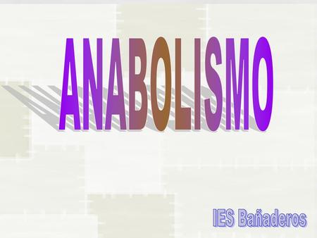 ANABOLISMO IES Bañaderos.