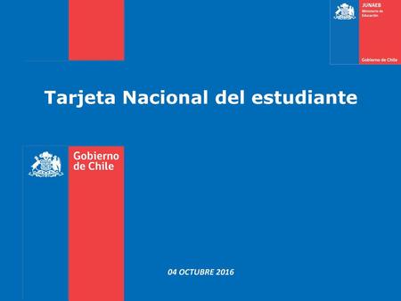 Tarjeta Nacional del estudiante