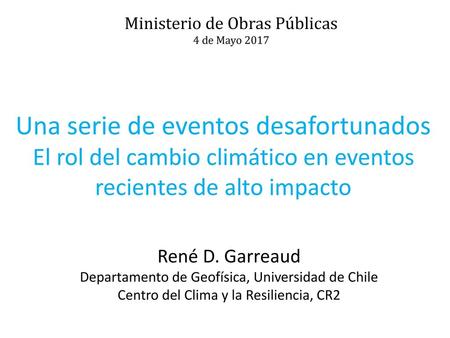 Una serie de eventos desafortunados