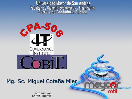 Mg. Sc. Miguel Cotaña Mier