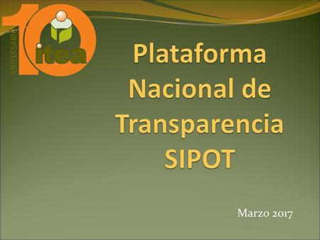 Plataforma Nacional de Transparencia SIPOT