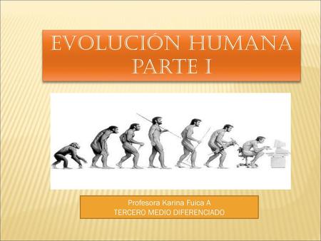 EVOLUCIÓN HUMANA parte I