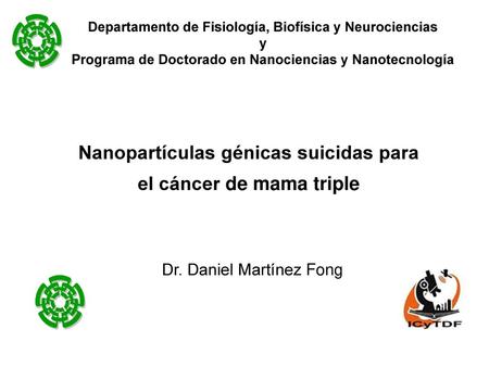 Nanopartículas génicas suicidas para el cáncer de mama triple