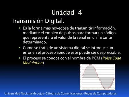 Unidad 4 Transmisión Digital.