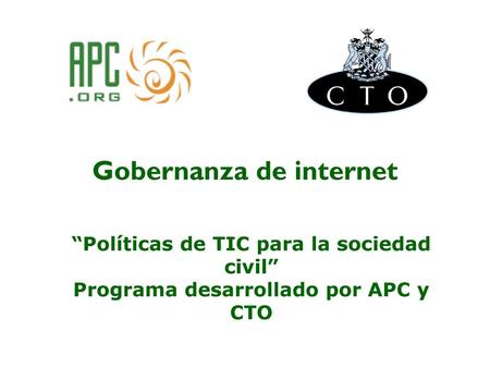 Gobernanza de internet