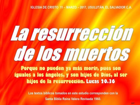 La resurrección de los muertos