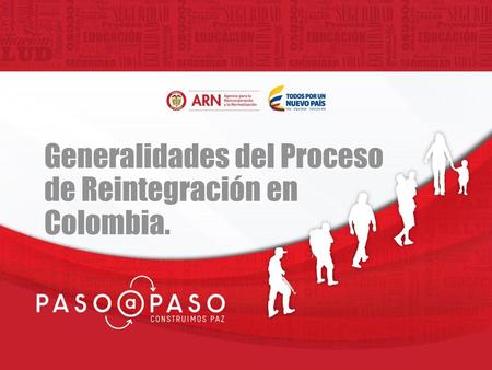 Generalidades del Proceso  de Reintegración en  Colombia.