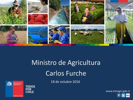 Ministro de Agricultura Carlos Furche