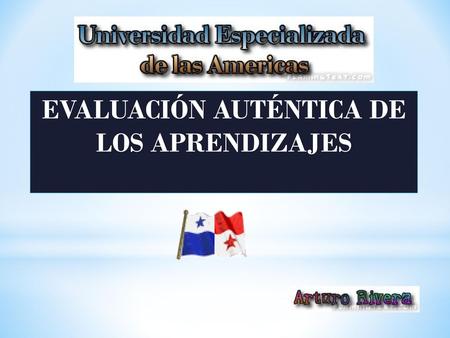 EVALUACIÓN AUTÉNTICA DE LOS APRENDIZAJES