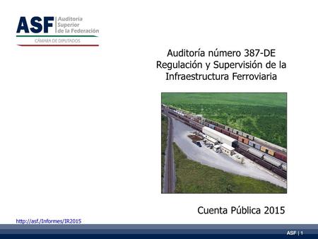 Regulación y Supervisión de la Infraestructura Ferroviaria