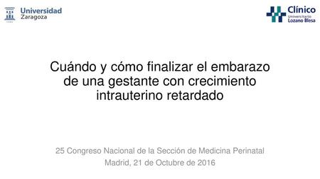 25 Congreso Nacional de la Sección de Medicina Perinatal
