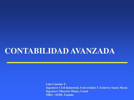 CONTABILIDAD AVANZADA