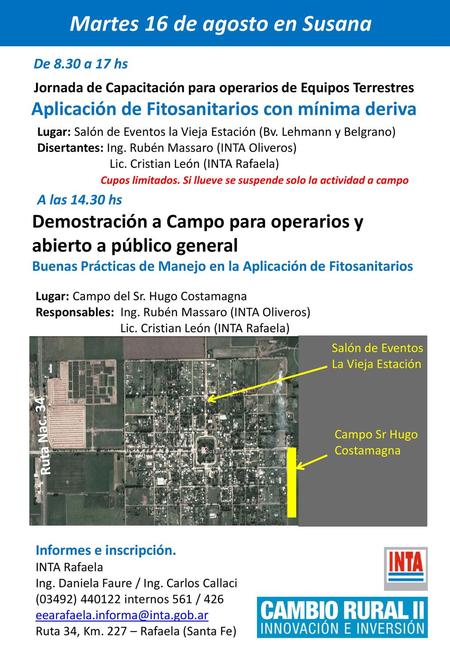 Martes 16 de agosto en Susana
