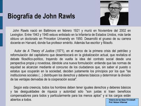 Biografía de John Rawls