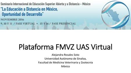 Plataforma FMVZ UAS Virtual