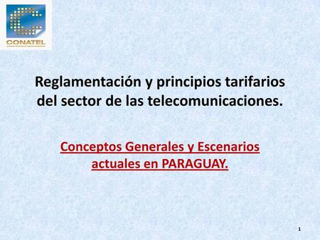 Conceptos Generales y Escenarios actuales en PARAGUAY.