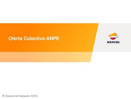 Oferta Colectivo ANPE Dirección de Fidelización. 6/2016.