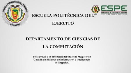 ESCUELA POLITÉCNICA DEL EJERCITO