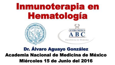 Inmunoterapia en Hematología