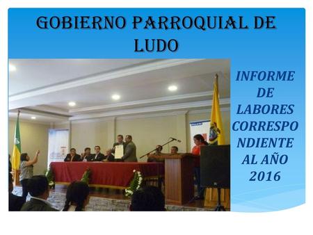 GOBIERNO PARROQUIAL DE LUDO