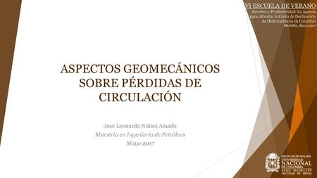 ASPECTOS GEOMECÁNICOS SOBRE PÉRDIDAS DE CIRCULACIÓN