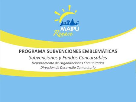 PROGRAMA SUBVENCIONES EMBLEMÁTICAS