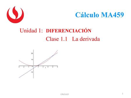 Unidad 1: DIFERENCIACIÓN Clase 1.1 La derivada