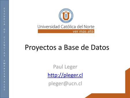 Proyectos a Base de Datos