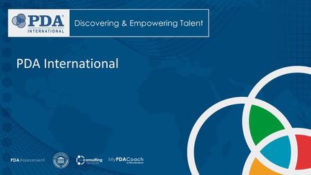 PDA International.