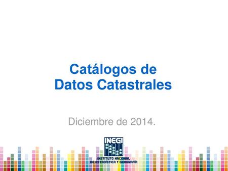 Catálogos de Datos Catastrales