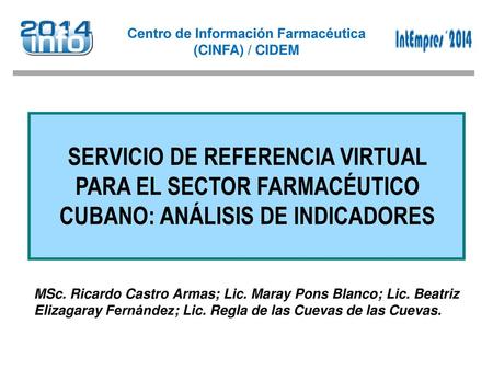 Centro de Información Farmacéutica (CINFA) / CIDEM