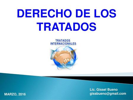 DERECHO DE LOS TRATADOS