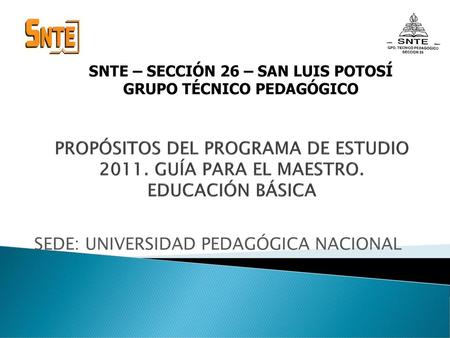 SEDE: UNIVERSIDAD PEDAGÓGICA NACIONAL