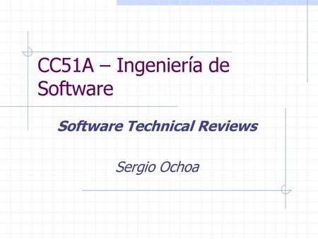 CC51A – Ingeniería de Software