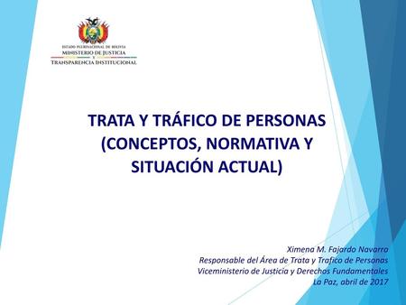 TRATA Y TRÁFICO DE PERSONAS (CONCEPTOS, NORMATIVA Y SITUACIÓN ACTUAL)