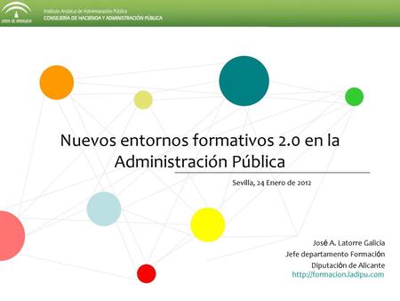Nuevos entornos formativos 2.0 en la Administración Pública