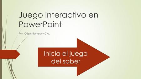 Juego interactivo en PowerPoint
