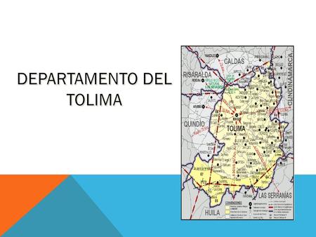 DEPARTAMENTO DEL TOLIMA